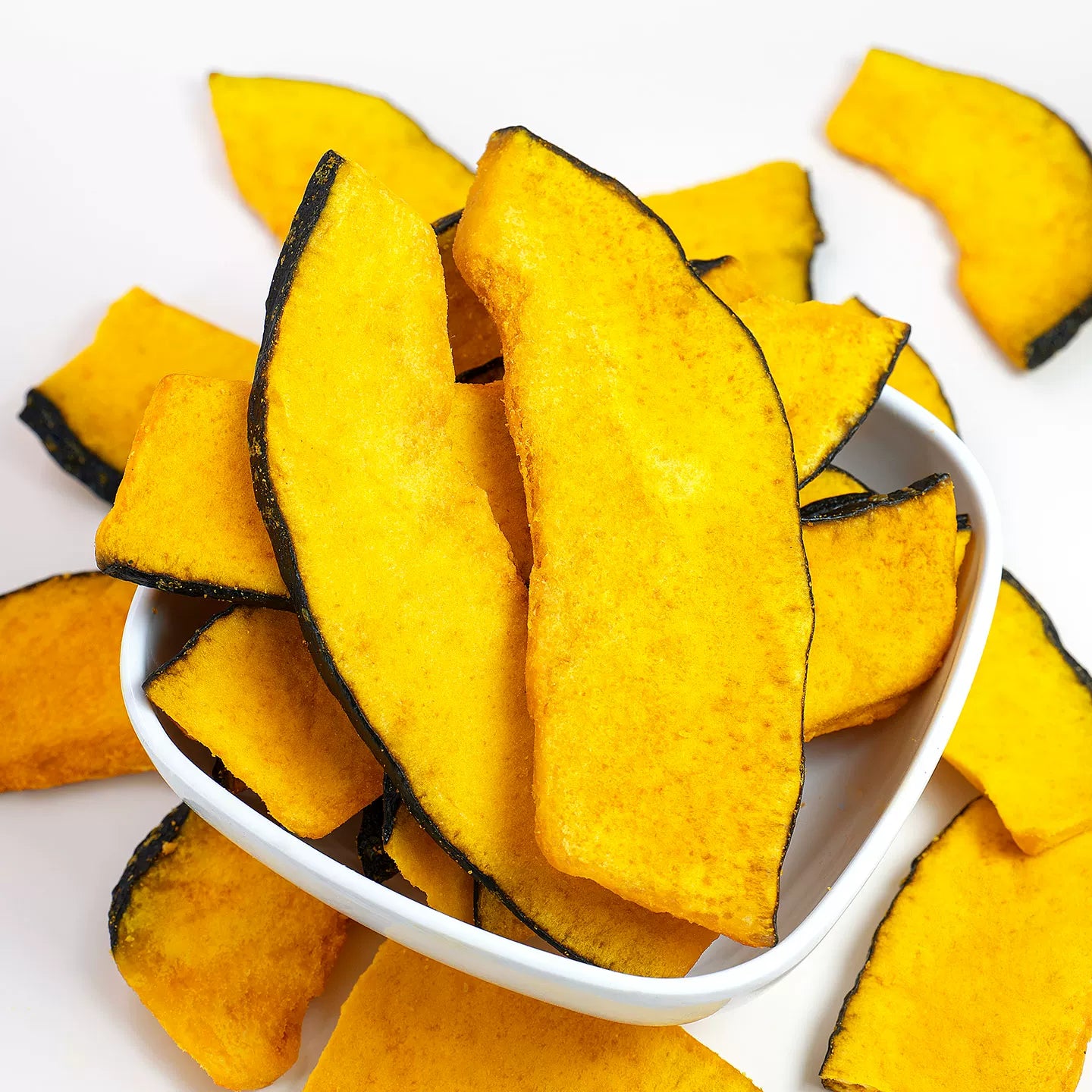 Dehydrated Pumpkin Chips, Crispy Vegetable Snacks