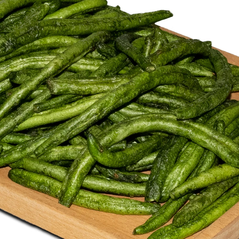 Dehydrated Green Bean Crisps, Ready-to-Eat Vegetable Snacks