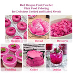 Dragon Fruit Powder Pink Pitaya 4oz, Vegan Gluten Free for Baking, Drinks, Smoothies & Natural Food Coloring
