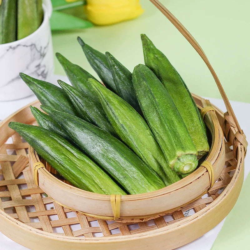 Dehydrated Okra Crisps, Crispy Vegetable Snacks