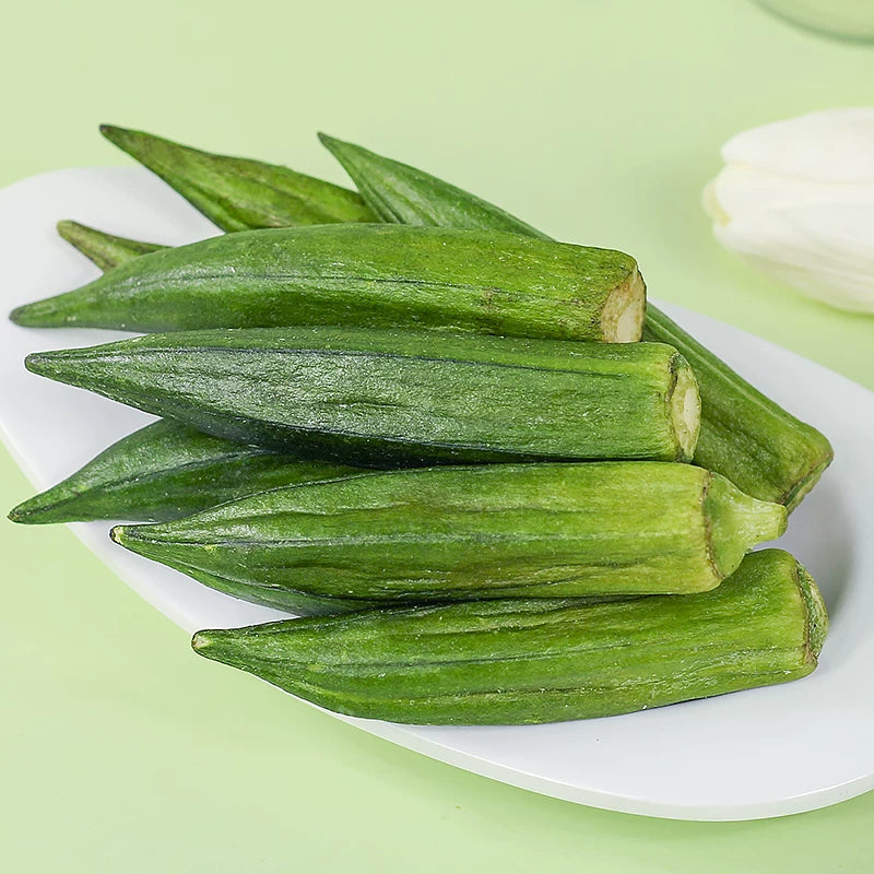 Dehydrated Okra Crisps, Crispy Vegetable Snacks