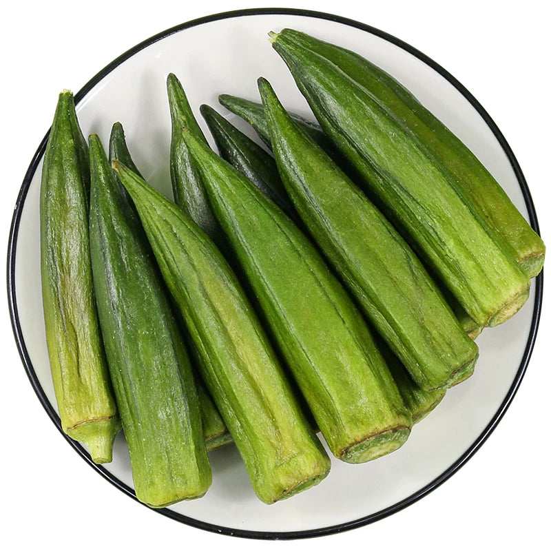 Dehydrated Okra Crisps, Crispy Vegetable Snacks