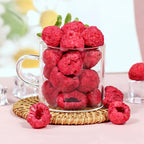 2-Pack Bulk Freeze-Dried Raspberries Total 200g Natural Whole Berry, Crunchy, No Added Sugar