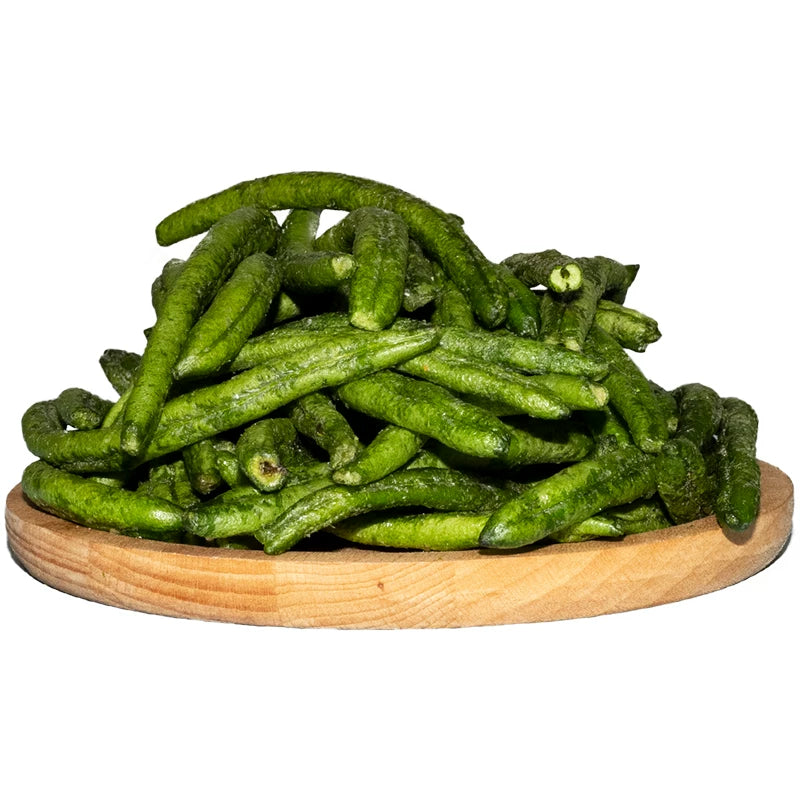 Dehydrated Green Bean Crisps, Ready-to-Eat Vegetable Snacks