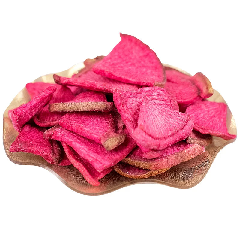 Vacuum Fried Red Radish Crisps, Crispy Vegetable Snacks