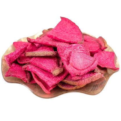 Vacuum Fried Red Radish Crisps, Crispy Vegetable Snacks