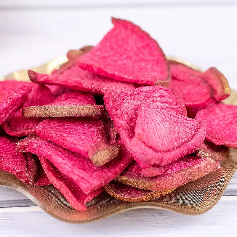 Vacuum Fried Red Radish Crisps, Crispy Vegetable Snacks