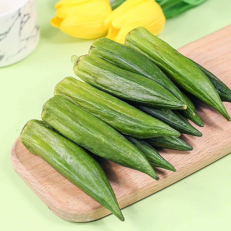 Dehydrated Okra Crisps, Crispy Vegetable Snacks