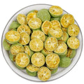 2-Pack Bulk Freeze-Dried Green Kumquat Total 500g No Added Sugar,Natural Dried Citrus Fruit for Fruit Tea