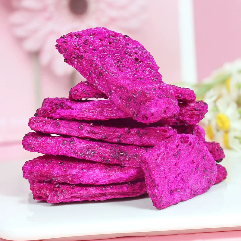Freeze Dried Dragon Fruit Chunks